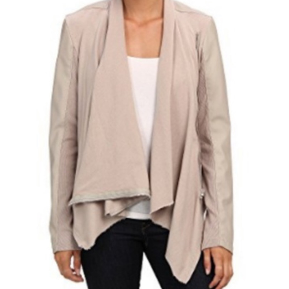 NWOT [BLANKNYC] Pink Vegan Moto Jacket sz L